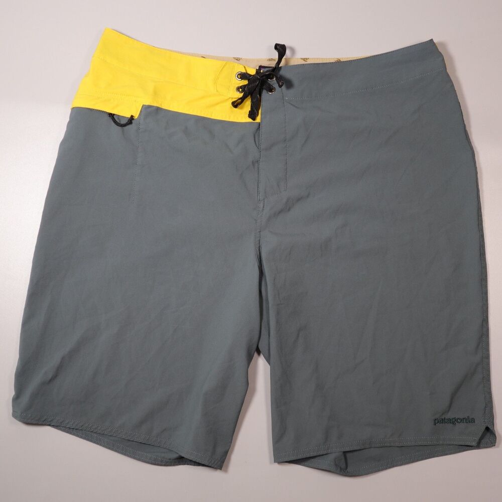 Patagonia Men’s Size 36 Board Shorts Gray Beach Water Surf 10" Inseam